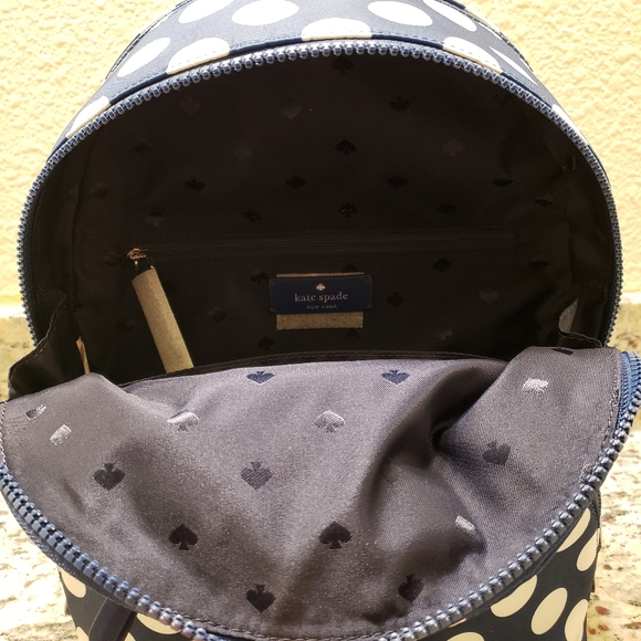 NWT Kate Spade Medium Backpack, Vintage, polka Dots - Picture 8 of 11